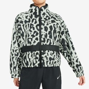 NIKE Women's Sportswear Animal Print Sherpa Fleece Jacket